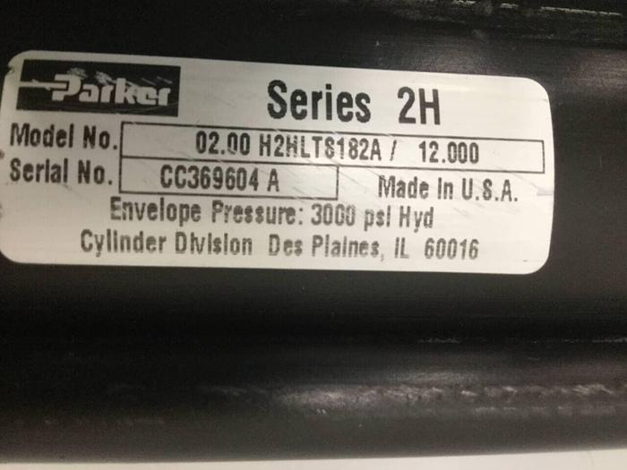 Used PARKER Injection Sled Cylinder 02.00 H2HLTS182A 12.000 USED