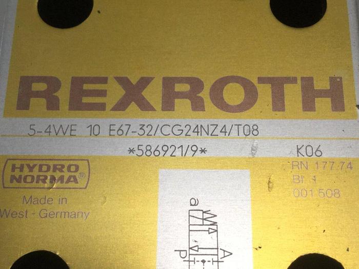 Used REXROTH Valve 54WE10E6732/CG24NZ4T08 Used