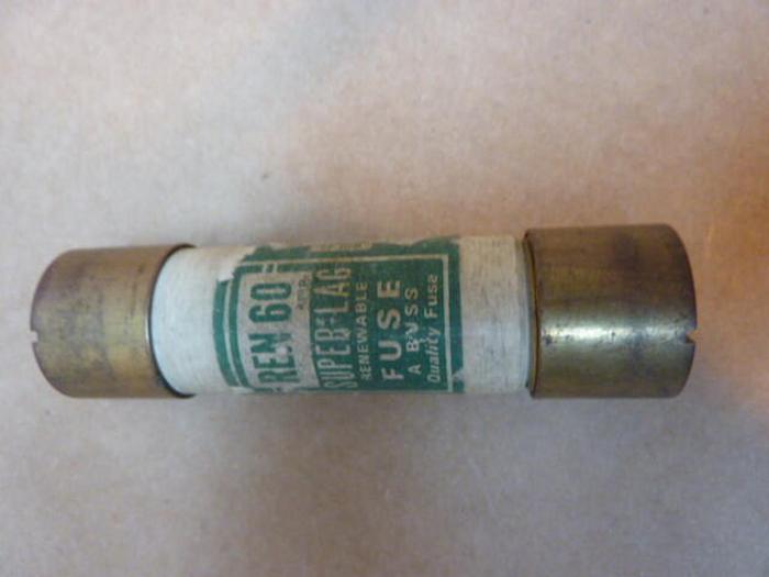 Used BUSSMANN 60 Amp Fuse REN-60 #36103