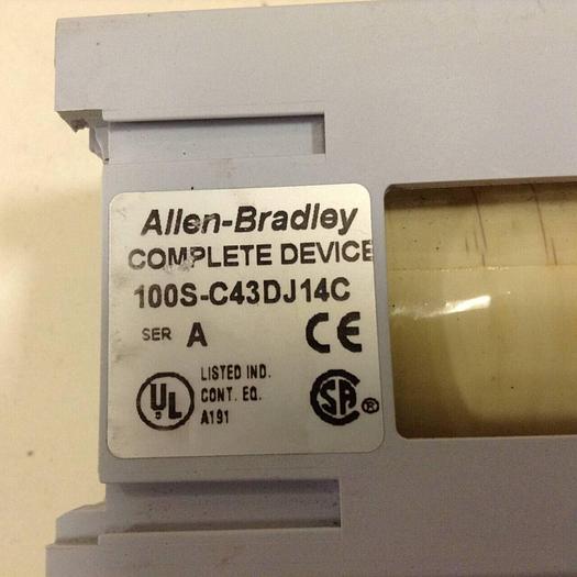 Used ALLEN BRADLEY Contactor 100S-C43DJ14C SER A #68531