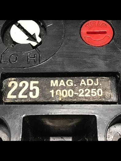 Used GENERAL ELECTRIC (G.E.) TFJ236225 225 Amp Circuit Breaker Used #145419