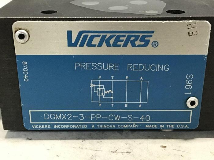 Used VICKERS Pressure Reducing Valve DGMX2-3-PP-CW-S-40 #132054