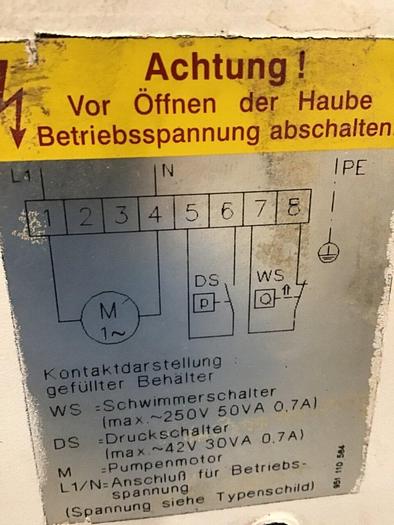 Used VOGEL Lube Tank 122 145 309 #134677