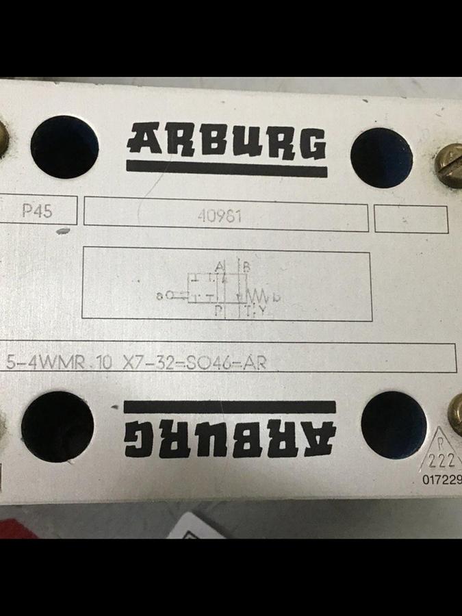 Used ARBURG Valve 5-4WMR.10 X7-32-S046-AR Used #118438