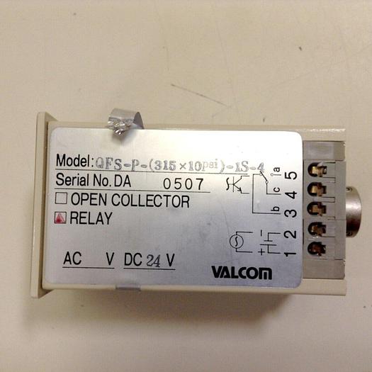 Used VALCOM Pressure Switch QFS-P-(315X10PSI)-1S-4 #70083