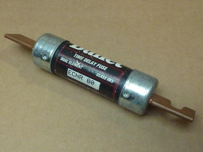 Used BULLET 80 Amp Fuse ECNR-80 #31266