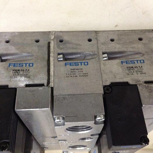 Used FESTO Control Block w/ Valves VIMP-03-B #71359