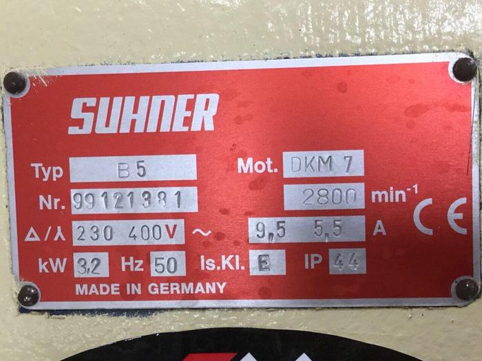 Used SUHNER 4 HP Motor B5 DKM7 Used