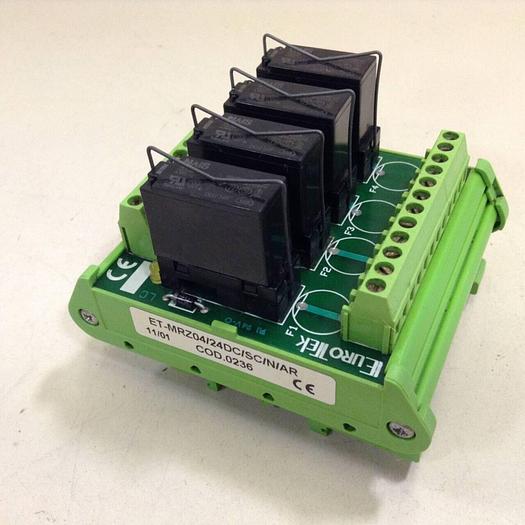 Used EUROTEK Breakout Board ET-MRZ04/24DC/SC/N/AR #81742