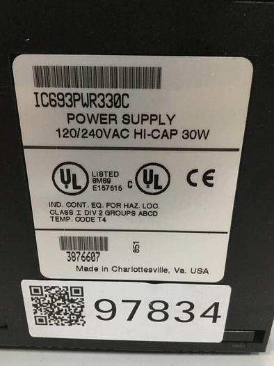 Used GE FANUC Power Supply IC693PWR330C #97835