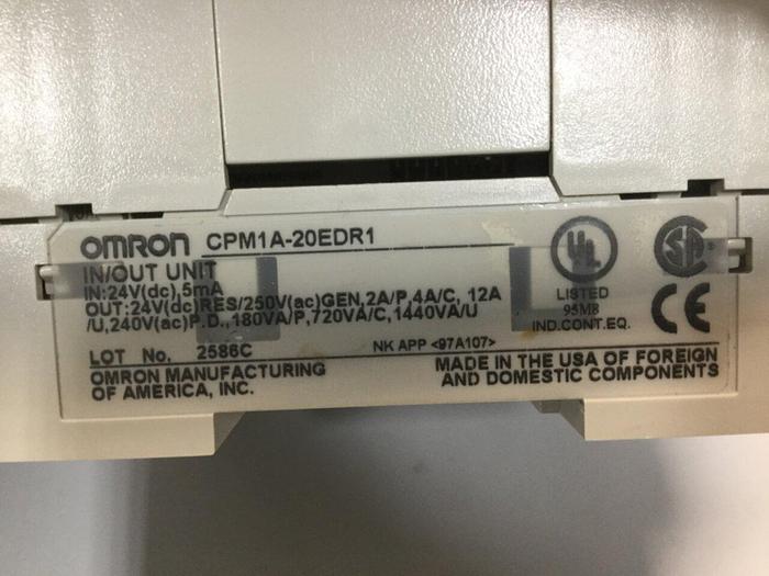 Used OMRON I/O Module CPM1A-20EDR1 #102744