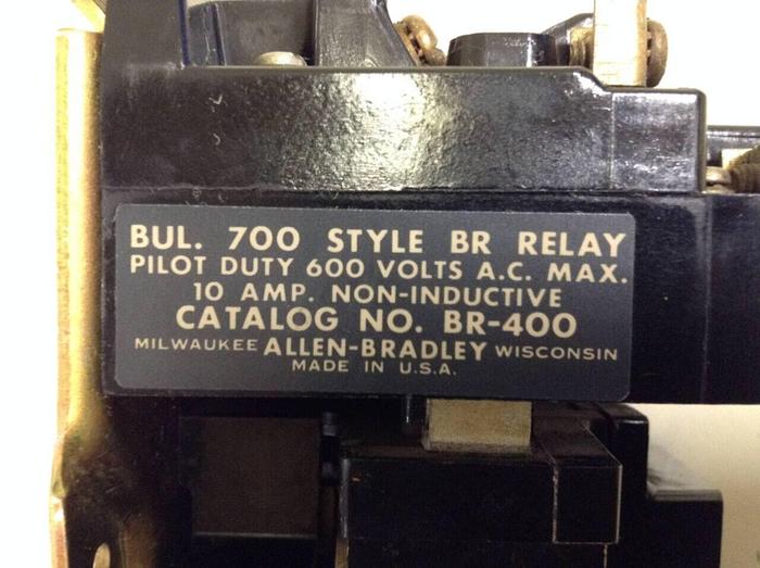Used ALLEN BRADLEY Relay 700-BR400 #86445