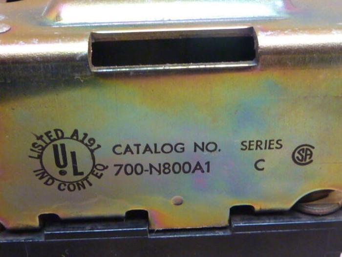 Used ALLEN BRADLEY AC Relay 700-N800A1 SER C #35938