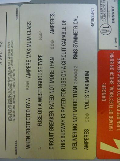 Used CUTLER HAMMER Bus Duct Junction Tap Box HDT63508-A02 Used