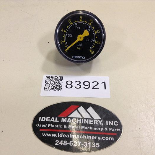 Used FESTO Pressure Gauge GAUGE921 #83921