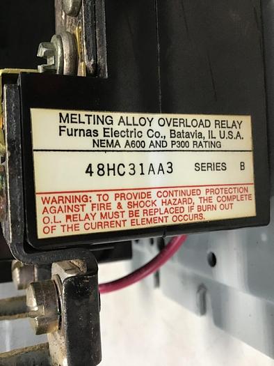 Used FURNAS ELECTRIC CO Starter 14HP32A.81 #141039