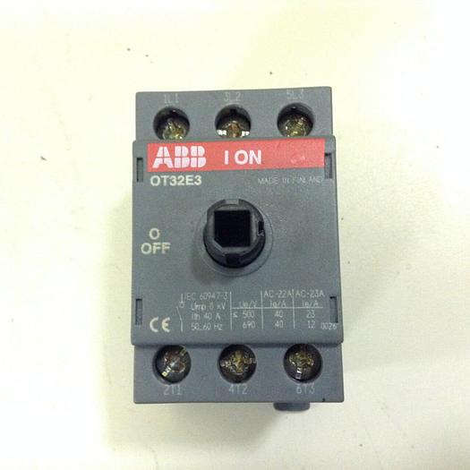 Used ABB Disconnect Switch OT32E3 #84394
