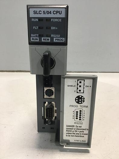 Used ALLEN BRADLEY 5/04 Processor Module 1747-L542 SER C #127345