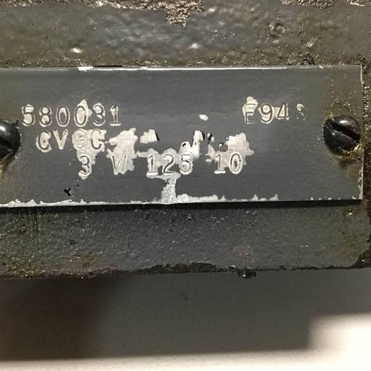 Used VICKERS Relief Valve CVGC 3 W 125 10 #92291