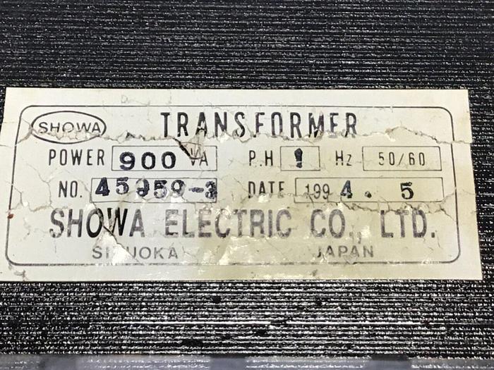 Used SHOWA 900 VA Transformer 45259-3 #135285
