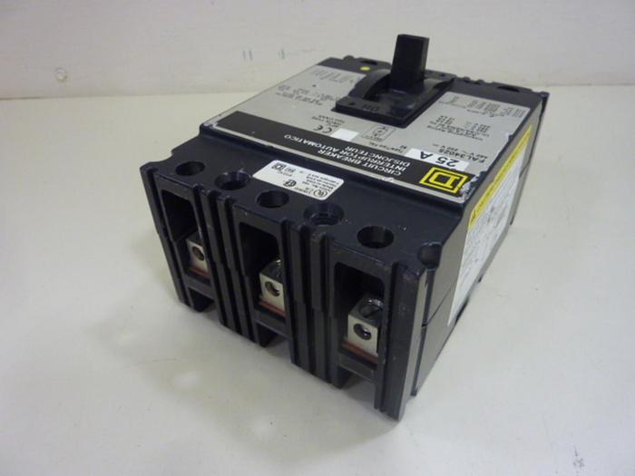 Used SQUARE D 25 Amp Circuit Breaker FAL34025 #46581