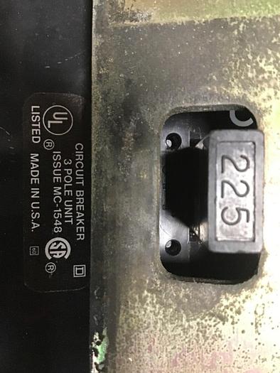 Used SQUARE D 225 Amp Circuit Breaker KAL36225 #140559