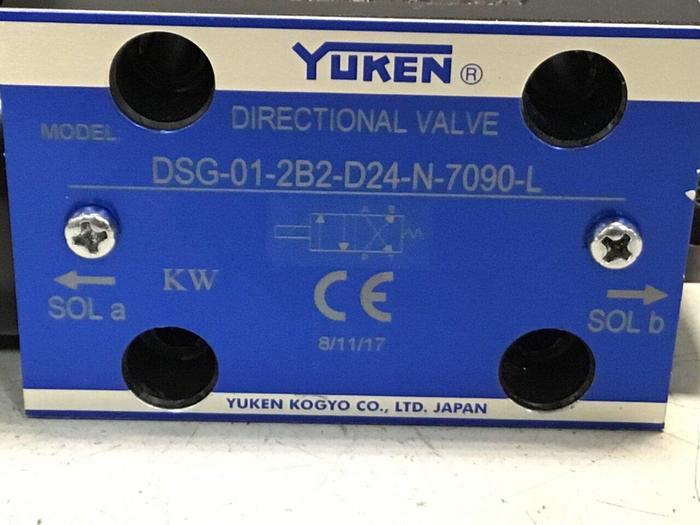 Used YUKEN Directional Valve DSG-01-2B2-D24-N-7090-L #126166