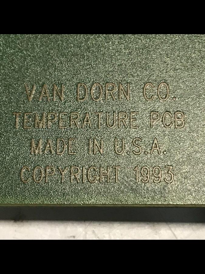 Used VAN DORN Temperature Circuit Board PC330-021 330-021 #136394