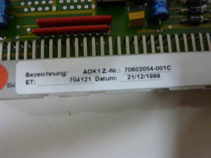 Used AEG Slot Card 70602054C600 #53410