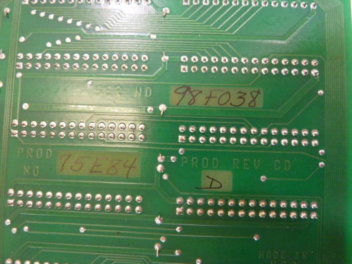 Used UTICOR Circuit Board 75E84 #59045