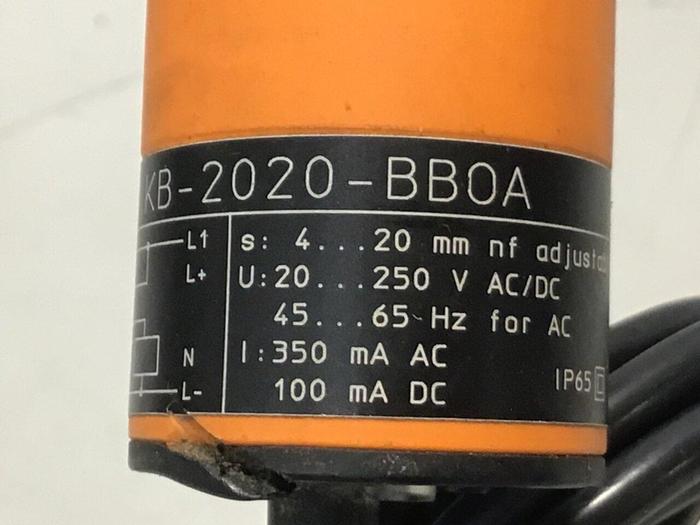 Used IFM Proximity Switch KB0040 KB-2020-BBOA #126837