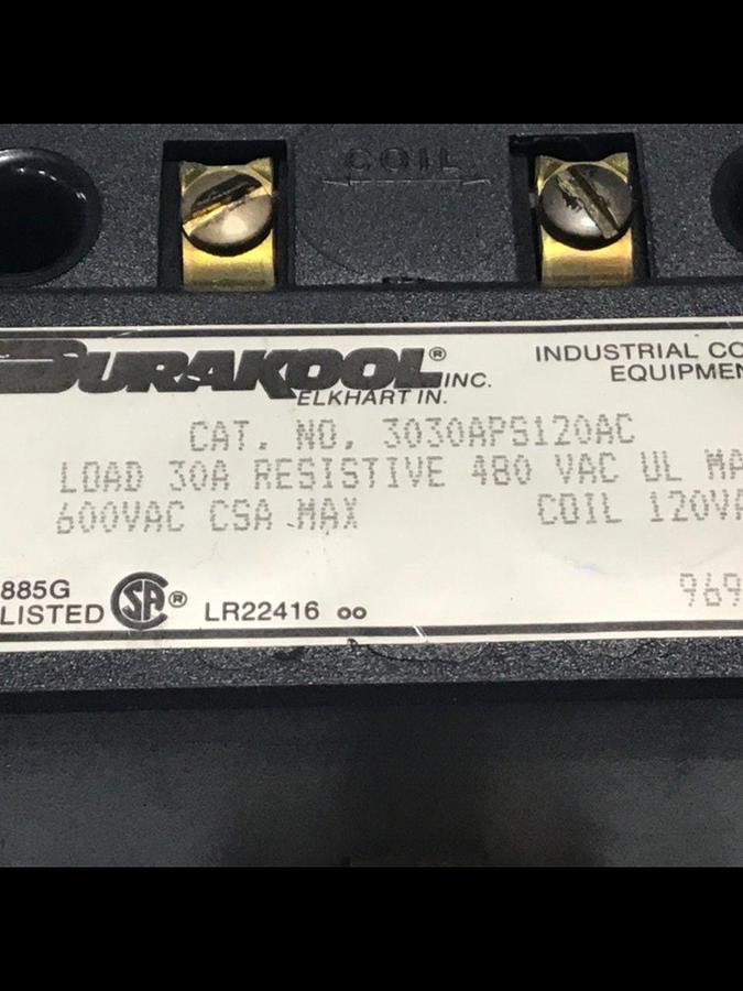 Used DURAKOOL Relay 3030APS120AC Used