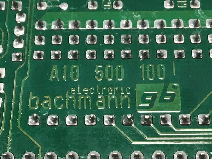 Used BACHMANN ELECTRONIC Circuit Board AI0 500 100 #137872