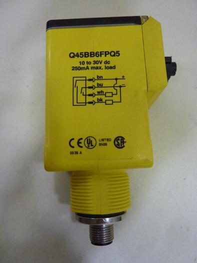 Used BANNER ENGINEERING Sensor Q45BB6FPQ5 #52378