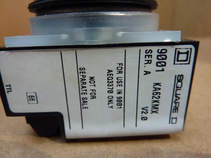 Used SQUARE D Push Button 9001-KA62KMX BLACK #38211