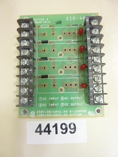 Used POTTER & BRUMFIELD Circuit Board 2IO-4A #44199