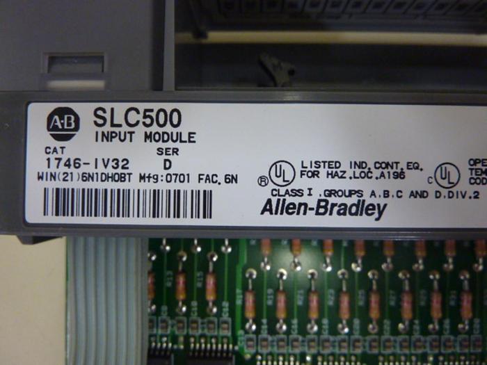 Used ALLEN BRADLEY Input Module 1746-IV32 SER D #48519