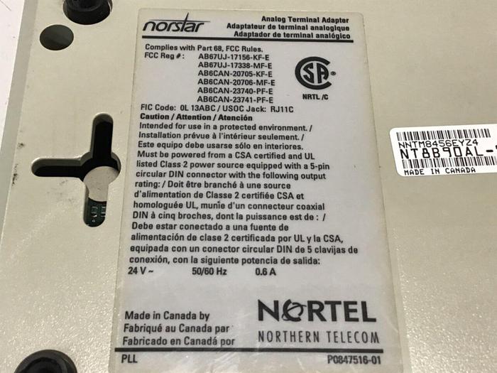 Used NORTEL Analog Terminal Adapter ATA2 #123246