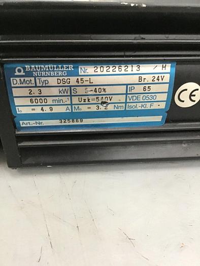 Used BAUMULLER Servo Motor DSG 45-L Used