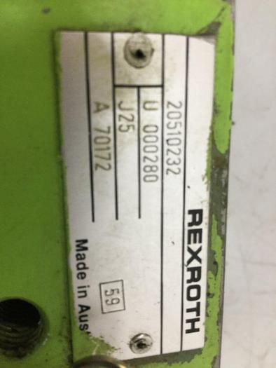Used REXROTH Valve 20510232 #105713