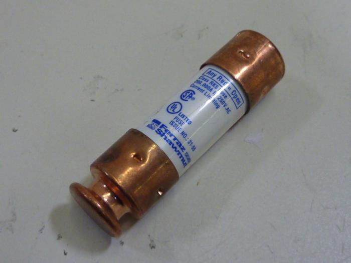 Used SHAWMUT 25 Amp Fuse TR25R SMART SPOT #62438