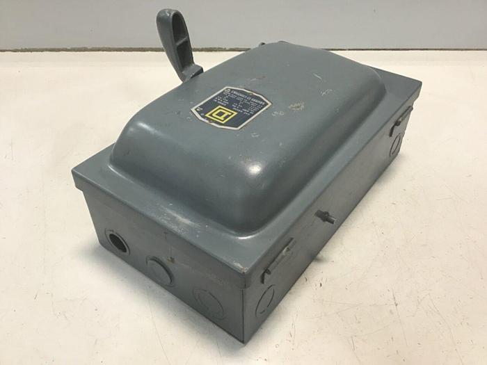 Used SQUARE D 30 Amp Safety Switch Ser A1 A85341 USED