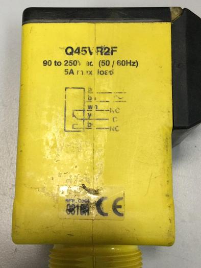 Used BANNER ENGINEERING Fiber Optic Sensor Q45VR2F #104447