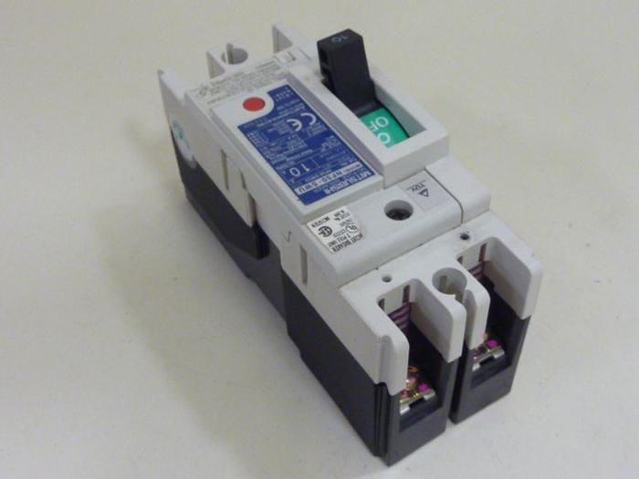 Used MITSUBISHI 10 Amp No-Fuse Circuit Breaker NF50-SWU2-10 #60744