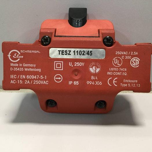 Used SCHMERSAL Safety Switch TESZ 1102/45 #96417