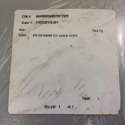 HOFFMAN Pull Box ASE10X10X6NK #82860