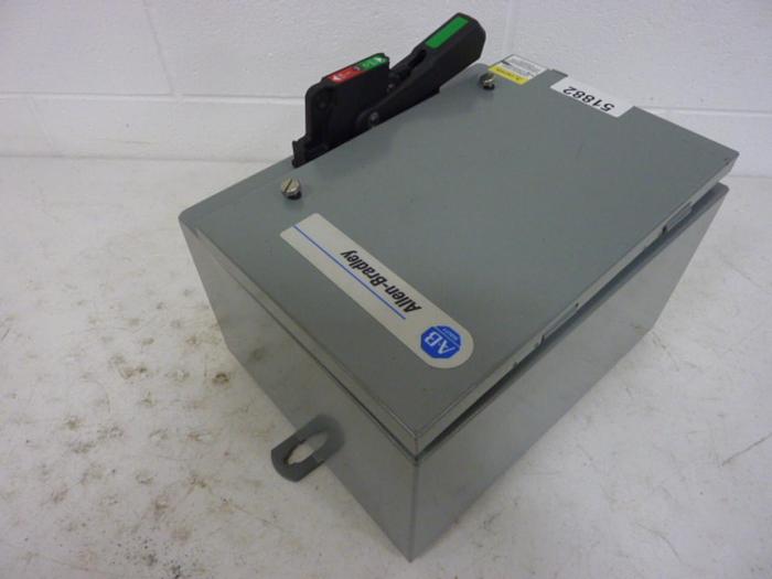 Used ALLEN BRADLEY Disconnect Switch 1494G-BK3N SER 1 #51882