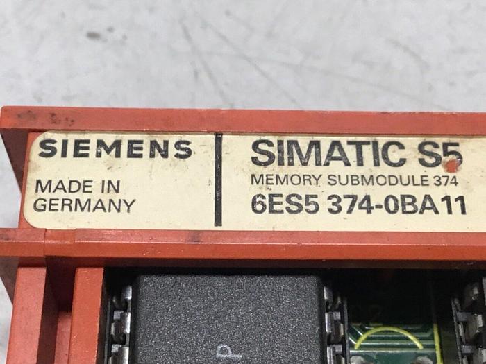 Used SIEMENS / VAN DORN SIMATIC S5 Memory 6ES5 374-0BA11 #112234