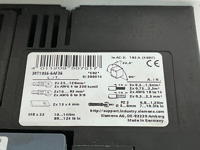 Used SIEMENS 3RT1056-6...6
