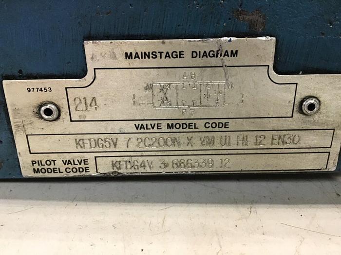Used VICKERS Valve KFDG5V72C200NXVMU1H112EN30 Used
